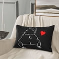 thumbnail image 5 of Naloa Animal Bulldog Pillowcase, Throw Pillowcase, Wrinkle-Free, Stain-Resistant with Hidden Zipper for Bedroom Sofa-20"x30", 5 of 6