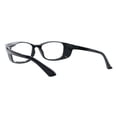 thumbnail image 4 of Blue Light Filtering Lens Fit Over Glasses Clear Lens Rectangular Unisex Black, 4 of 4