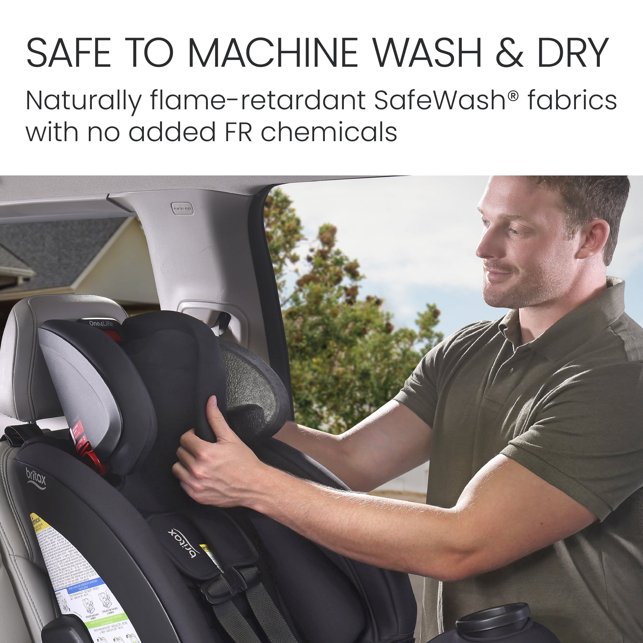 Britax® One4Life® All-in-One Car Seat, ClickTight® Installation & SafeWash® Fabrics — Cool Flow Carbon