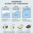 thumbnail image 5 of Cute Manatee Sea Animals Starfish Throw Blanket Soft Lightweight Flannel Blanket Fuzzy Sofa Fleece Blanket for Use in Bed Living Room Home Beachh Couch Travel 50"x40" for Kid Baby, 5 of 6