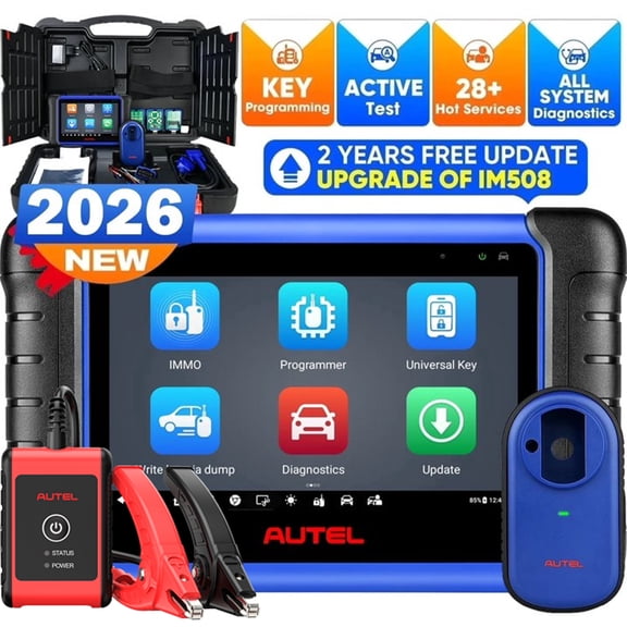 Autel MaxiIM IM508S , 2026 Key Fob Programming Tool 40  Services, AutoAuth FCA Bidirectional Control Scan, Android 11