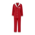 thumbnail image 1 of Ensembles de Tenues pour Femmes Famille Satin Ensembles Assortis de Noël - Polyester Doux Confortable Tenue Festive pour Hommes Adultes Enfants Famille Noël, 1 of 2
