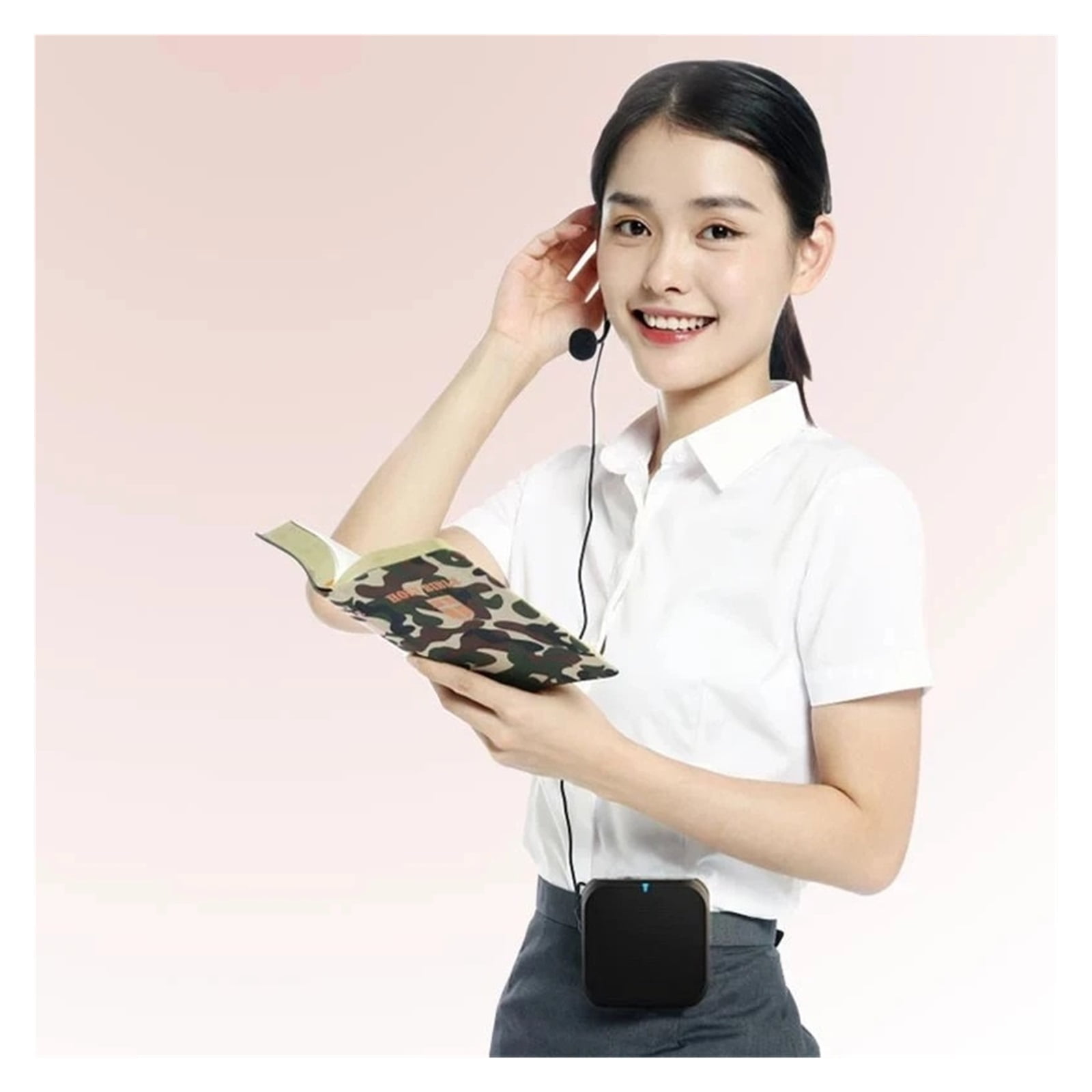 Headworn Microphone Loudspeaker Voice Amplifier Recorder Mic Speaker Audio Mini Wired Mike Sound Battery Kit Headset ,Powerful Voice Amplifier