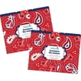 thumbnail image 3 of Barker Creek Designer File Folder Set of 24, Bandana, Colorful Bandana Pattern on Outside, Solid Navy Blue on Inside, 24 Decorative Letter-Sized File Folders in Set (3943), 3 of 3