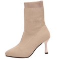 thumbnail image 2 of Taqqpue Boots for Women Heel Pointed Toe Mid Calf Boots Stiletto High Heel Slouch Ankle Boots Women, 2 of 10