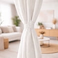 thumbnail image 2 of Evideco French Home Goods Angel Wings White Curtain Tiebacks, 2 of 7