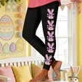 thumbnail image 2 of TaTaai Women Easter Random Print Skinny Yoga Pants Casual Fashion Leggings Stretchy Fabric Ladies Fitness Workout Daily Street Wear Non-See-Through No Fading Comfortable Stylish Pants Gift, 2 of 5