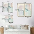 thumbnail image 4 of Designart "Pastel Tranquility in Serene Shades I" Abstract Liquid Ink Framed Wall Art Set Of 2 - Modern Blue Frame Gallery Set For Office Decor, 4 of 6