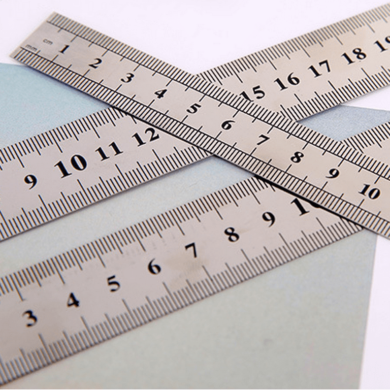 Stainless Steel Metal Ruler with Inch and Centimeters Metal Ruler