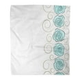 thumbnail image 1 of POGLIP Flannel Throw Blanket Small Colorful Flowers Place Cute Simple Spring Rose Beautiful Soft for Bed Sofa and Couch 50x60 Inches, 1 of 1