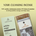 thumbnail image 4 of White Sage Incense Sticks for Cleansing - (80 Scent Sticks) Charcoal Free, Made from Upcycled Flowers | Protection Incense to Cleanse Negative Energy, 4 of 8