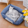 thumbnail image 5 of Magshion Small Medium Cuddler Dog Bed, Rectangle Pet Bed for Small Medium Dogs & Cats (27", Blue), 5 of 11