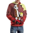 thumbnail image 5 of Calvin And Hobbes Hoodie 3D Print Pullover Hooded Long Sleeve Sweatshirts Tops Blouse with Pocket for Mens Womens, 5 of 8