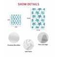 thumbnail image 7 of Coastal Sea Turtle Kitchen Dish Towels for Drying Dishes Set of 2, Nautical Turquoise Ocean Creatures Waffle Weave Microfiber Hand Tea Bathroom Towels Quick Dry & Absorbent Towel 15.7x23.6, 7 of 7