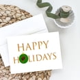 thumbnail image 2 of Malaysian Serama Chicken Happy Holidays Christmas Greeting Cards and Envelopes Pack of 8 7 in x 5 in, 2 of 3