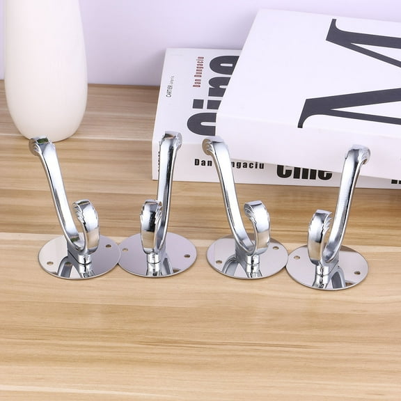 GOOHOCHY  4 Pcs Shower Towel Hook Modern Design Hooks Bathroom Organization