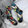 thumbnail image 5 of Pofeuu Parrot Print Crew Socks, Adult Running Hiking Socks for Youth and Adult, 5 of 6