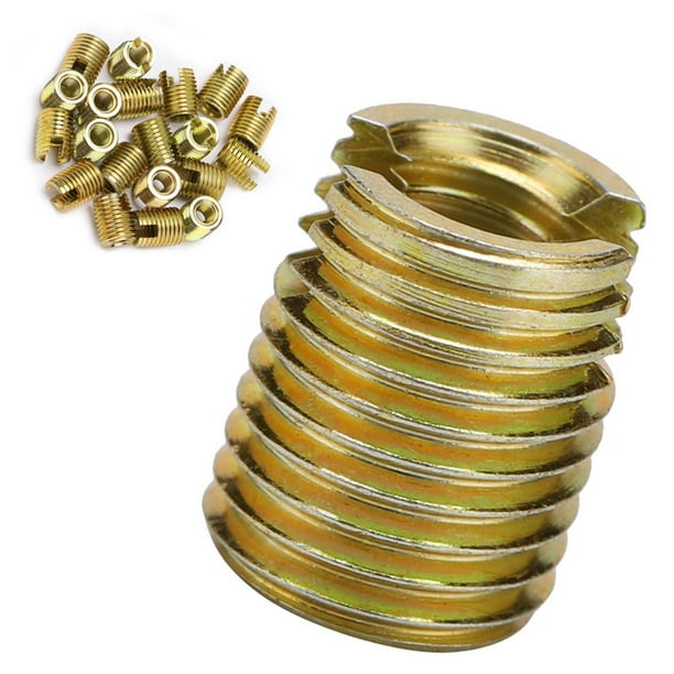 Insertos Roscados, Inserto De Rosca De Acero Inoxidable 20 Piezas Inserto De Rosca Autorroscante De Acero Inoxidable Rosca De Tornillo Rienda De
