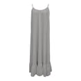 thumbnail image 7 of Mifsaly Backless Dresses for Women Ruffled Hem Spaghetti Straps Sleeveless Linen Dress Maxi Flowy Summer Vacation Beach Sundresses S, 7 of 7