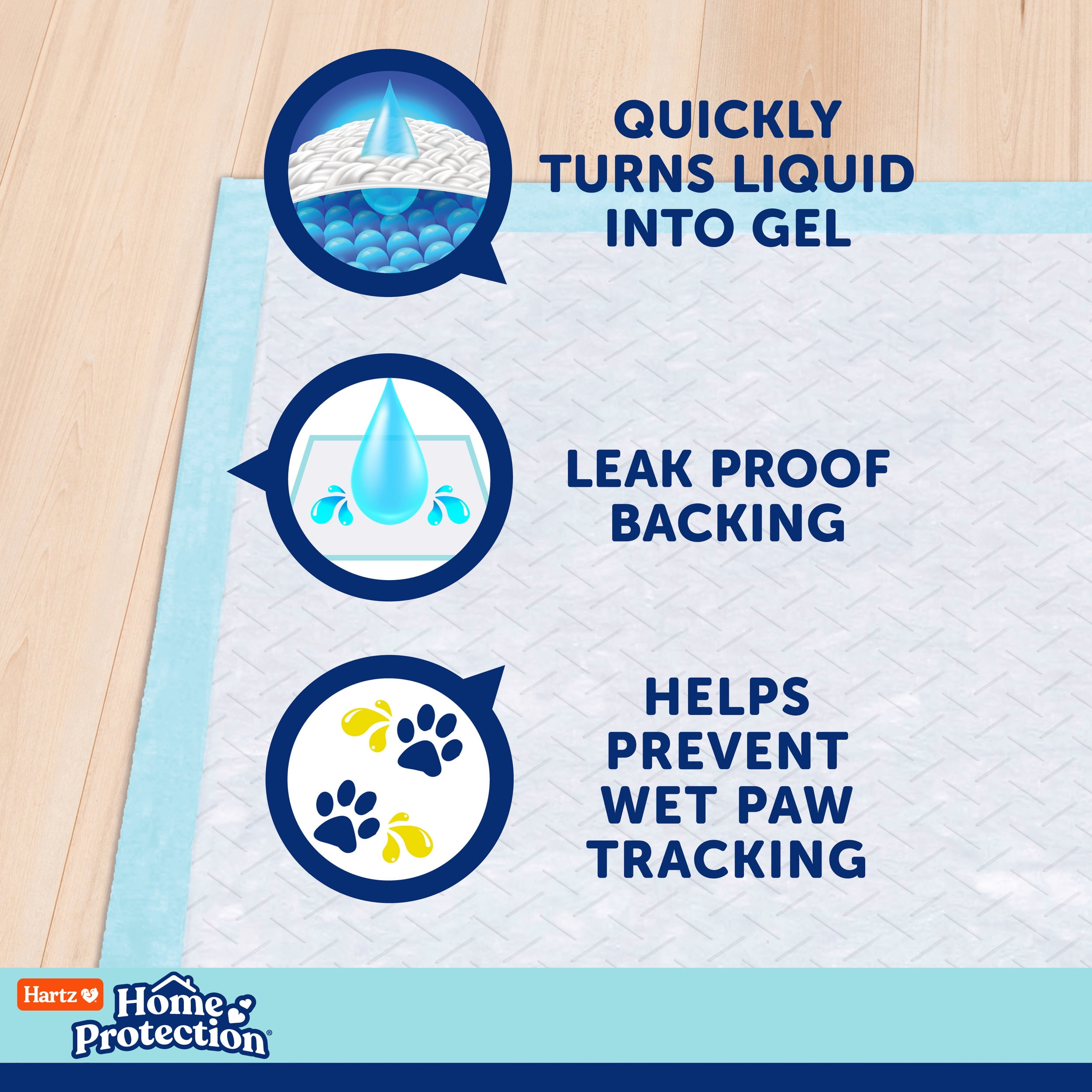 Hartz Home Protection Super Absorbent Odor Eliminating Mountain Fresh Scented No Leaks Dog Pads, 2XL, 30in x 30in, 20 Count