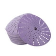 thumbnail image 1 of Unique Bargains Disques de Ponçage Ronds à Crochet et Boucle Papier de Verre Durabilité Réparation Automobile 6 Pouces 500Grit 50 Pcs Violet, 1 of 7