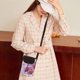 thumbnail image 2 of 1pc Cross Body Printed Small Bag Mobile Phone Bag Ethnic Wind Canvas Zero Wallet, 2 of 4