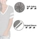 thumbnail image 4 of Dnzceghtig Camisetas de Mujer Nuevas Mangas de Costura Color sólido Camiseta Informal de Manga Corta con Cuello en V, 4 of 5