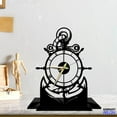 thumbnail image 4 of Handmadetneonsign Nautical Tabletop Metal Clock, Anchor Desktop Clock, Sailor Clock Home Decor 93316, 4 of 4