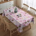 thumbnail image 2 of Princess Castle Pattern Rectangle Tablecloth 60"x84",Waterproof Polyester Rectangle Table Cloth, Wipeable Spillproof Polyester Tablecloth for Dining, Camping, Indoor and Outdoor, 2 of 5