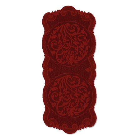 

Heritage Lace RN-1433PK Rondeau 14 x 33 in. Runner Paprika