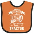 thumbnail image 3 of Inktastic Tractor Woman Girls Baby Bib, 3 of 4