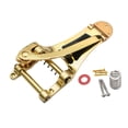thumbnail image 1 of TISHITA Guitar Tremolo Vibrato Bridge Tailpiece, Archtop Big Rocking Rod Pulling String Board, Hand Crank Replacement Tremolo Unit Gold, 1 of 8