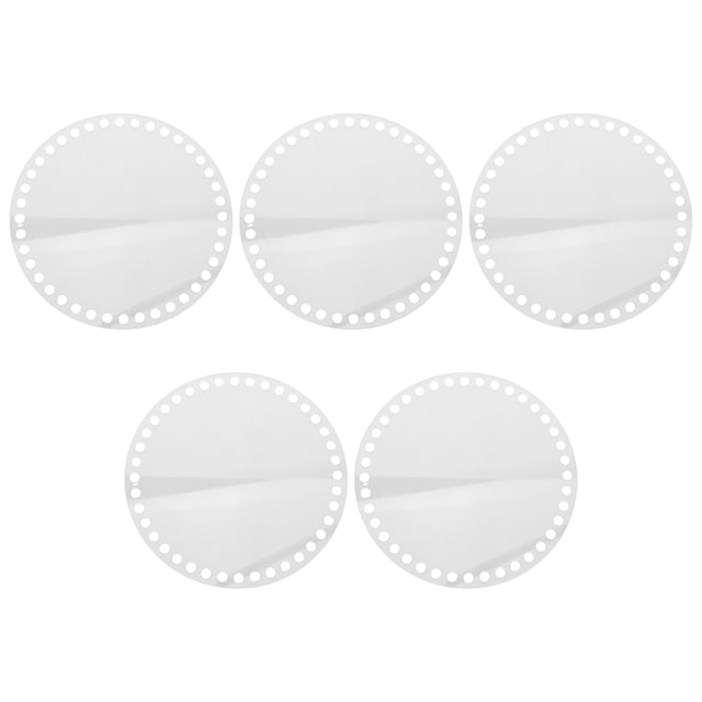 unbranded 5Ud Base Redonda De Acrílico Para Cestería Y Manualidades Con Material Resistente