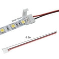 thumbnail image 4 of LightingWill 10pcs/Pack Strip Wire Solderless Snap Down 2Conductor LED Strip Connector for 10mm Wide 5050 5630 Single Color Flex LED Strips, 4 of 5