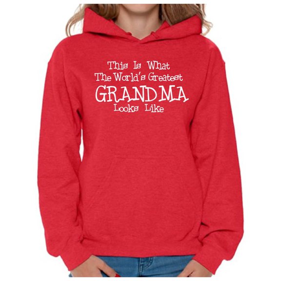 Awkward Styles Women's This Is What World's Greatest Grandma Looks Like Graphic Hoodie Tops Mother's Day