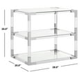 thumbnail image 3 of SAFAVIEH Couture Louisa Glam Acrylic Frame End Table, Silver, 3 of 12