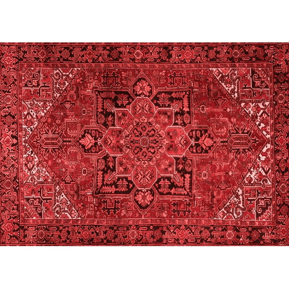 Ahgly Company Indoor Rectangle Persian Red Traditional Area Rugs, 5' x 7'