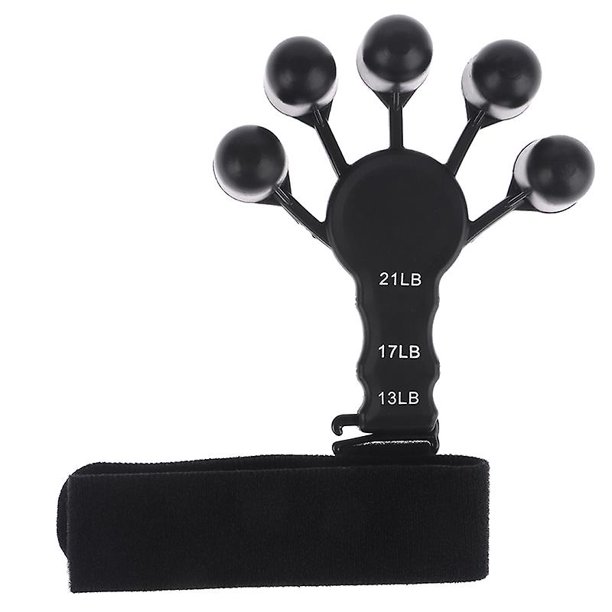 Finger Strengthener Finger Exerciser,6 Resistant Level Finger Exerciser,guitar Strength Trainer, Hand Therapys And Training Device zhangyuxiang LED