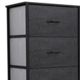 thumbnail image 6 of BuySphere 4 Dresser Storage Tower, Organizer Drawers for Closet Boys & Girls Bedroom, Bedside Furniture, Chest for Home, College Dorm, Steel Frame, Wood Top, Fabric Bins,Gray, 6 of 21