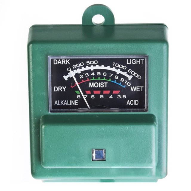 Moyic Probador de medidor de PH de luz solar de humedad del suelo Digital 3 en 1 para plantas, flores, acidez, medición de humedad, herramientas de Jardín y Patio Moyic HA005900-00B