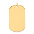 thumbnail image 2 of 14k Yellow Gold Solid Plain .027 Gauge Engraveable Dog Tag Disc Charm Pendant, 2 of 7