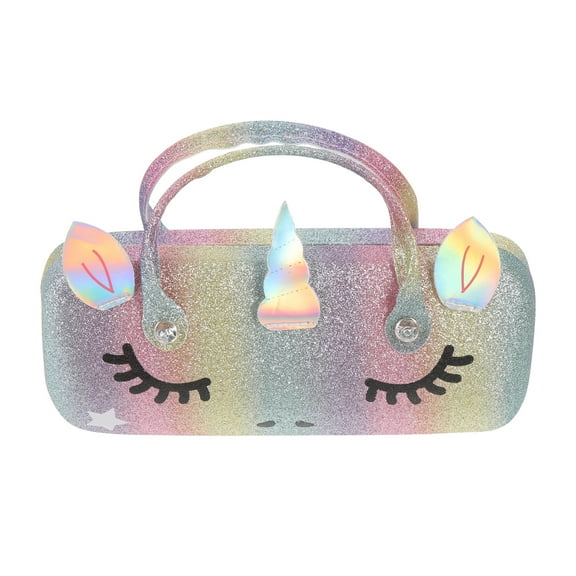 2 Pieces Portable Glasses Case Eyeglasses Pink Sunglasses Toddler Women's