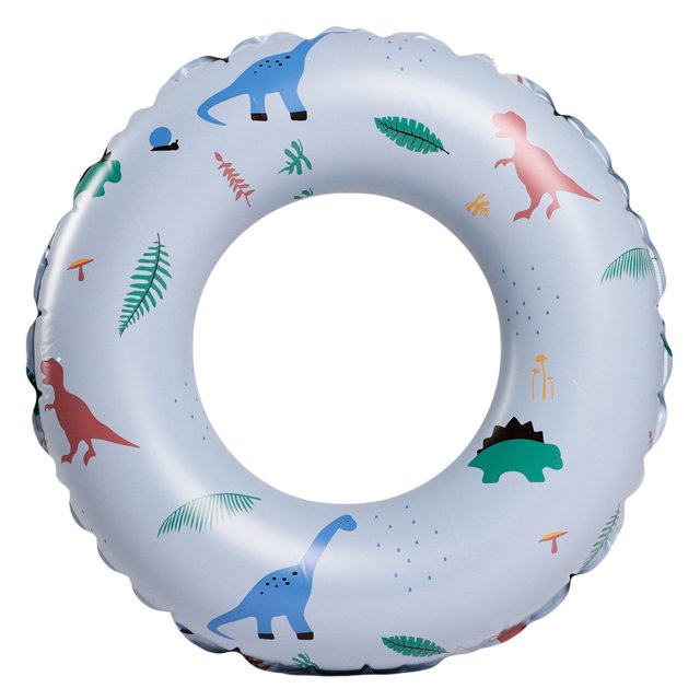 Thickened Children‘s Danish Retro Striped Swimming Ring Olive Inflatable Baby‘s Underarm Ring Floating Ring