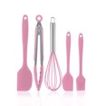 thumbnail image 1 of Batidor De Cocina De 5 Piezas Utensilios De Cocina Cepillo Antiadherente Utensilios De Cocina Juego De Herramientas De Espátula De Silicona Yuarrent HA025207-05, 1 of 4