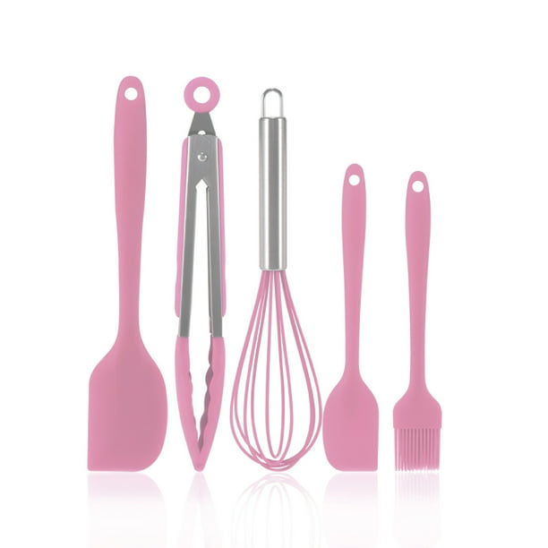 Batidor De Cocina De 5 Piezas Utensilios De Cocina Cepillo Antiadherente Utensilios De Cocina Juego De Herramientas De Espátula De Silicona sonducket HA025207-05