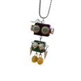 thumbnail image 4 of Collar con colgante de robot de vapor, estilo punk, cadena de clavícula, hecho a mano, vintage, regalo creativo. Verde, 4 of 9