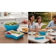thumbnail image 2 of Set Ensaladera y Botanero 2 en 1 Resistente | Organizador de Botanas con Compartimentos | Ideal para Fiestas, Cocina, Picnics y Snacks en Casa | Práctico, Ligero y Duradero (Azul), 2 of 5