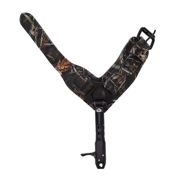 Suodoka Archery Compound Bow Release Aid Camouflage Leather Wrist Strap Adjustable Length Composite Pulley Bow Trigger Accessories (8.66 inches / 22 cm)