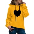 thumbnail image 1 of Sudadera con capucha para mujer, jersey, manga larga, estampado, cómoda, con cordón, blusa, tops Fridja fhghd4707, 1 of 7