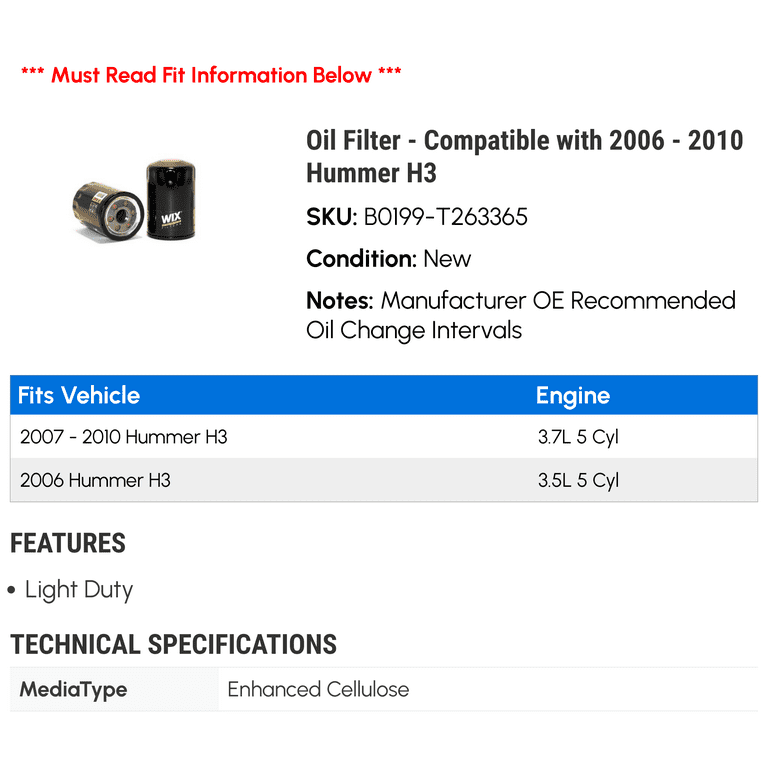 2007 Hummer H3 Oil Filter Number Wholesale Coupons